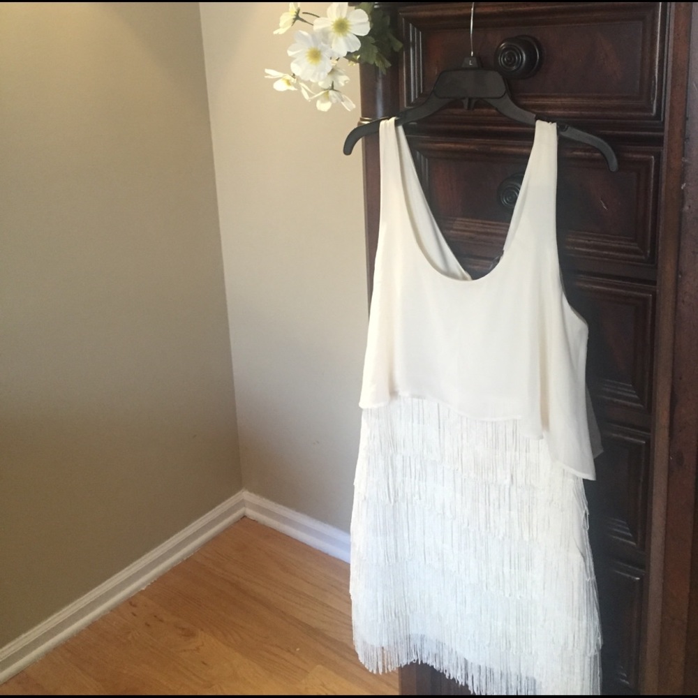 American Outfitters Cream Dress