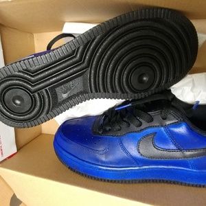 Custom Saffire blue and black af1 with black specs