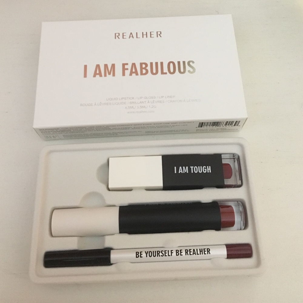 Realher Lip Kit in Deep Red