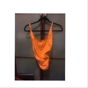 American Apparel nylon tricot high-cut one-piece