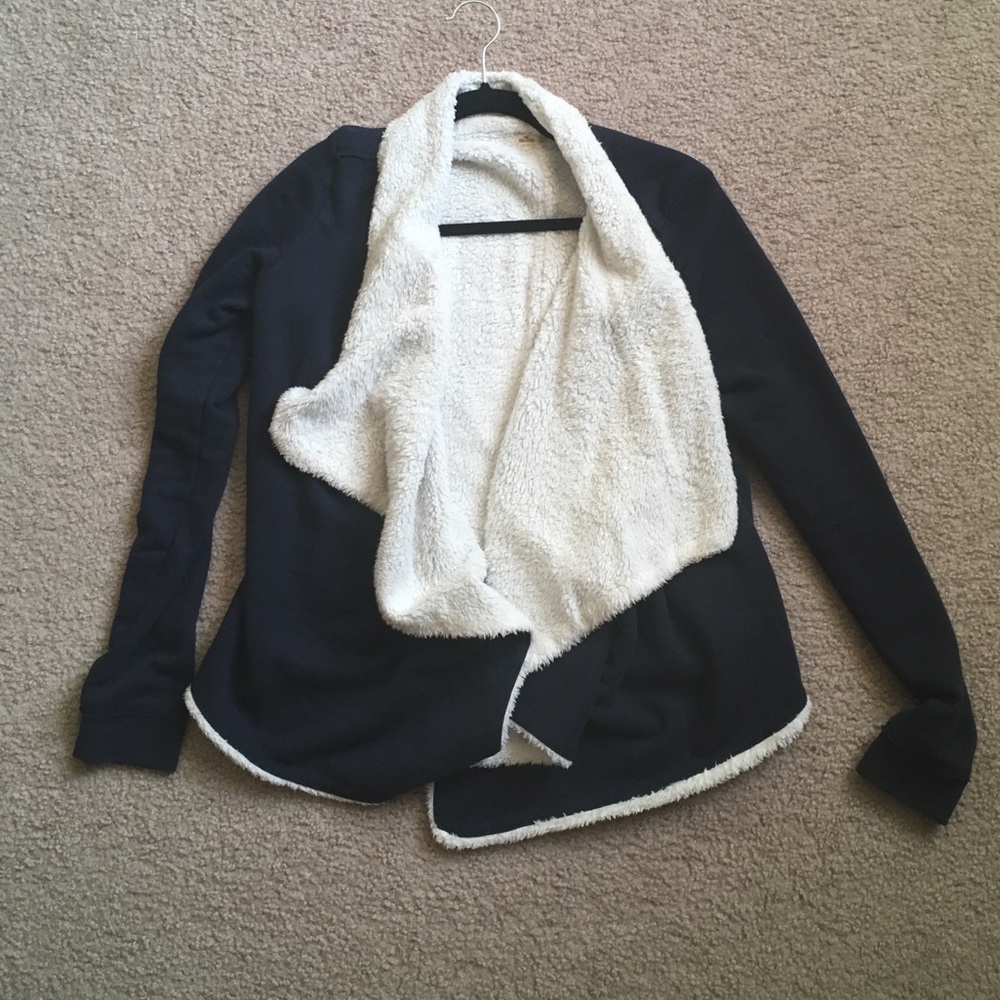 Hollister Sherpa Lined Cardigan