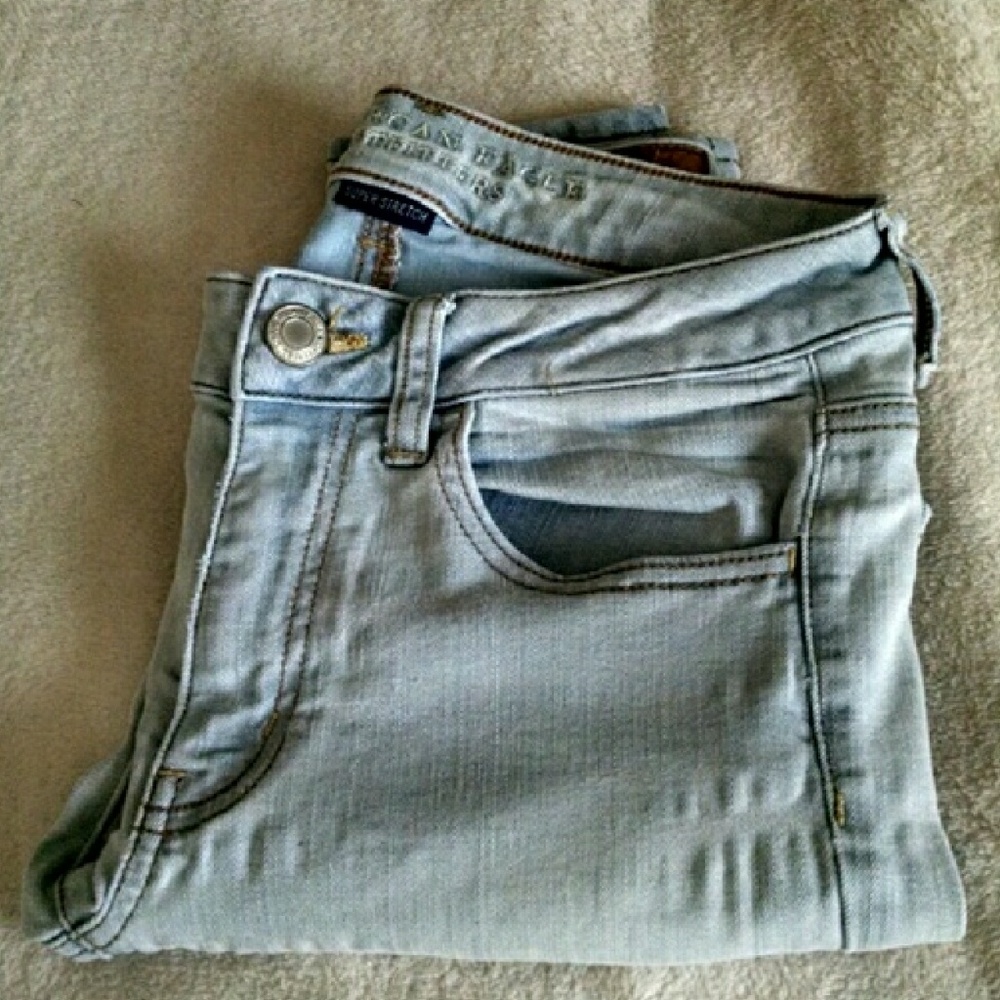American Eagle Light Skinny Jeans Size 6R