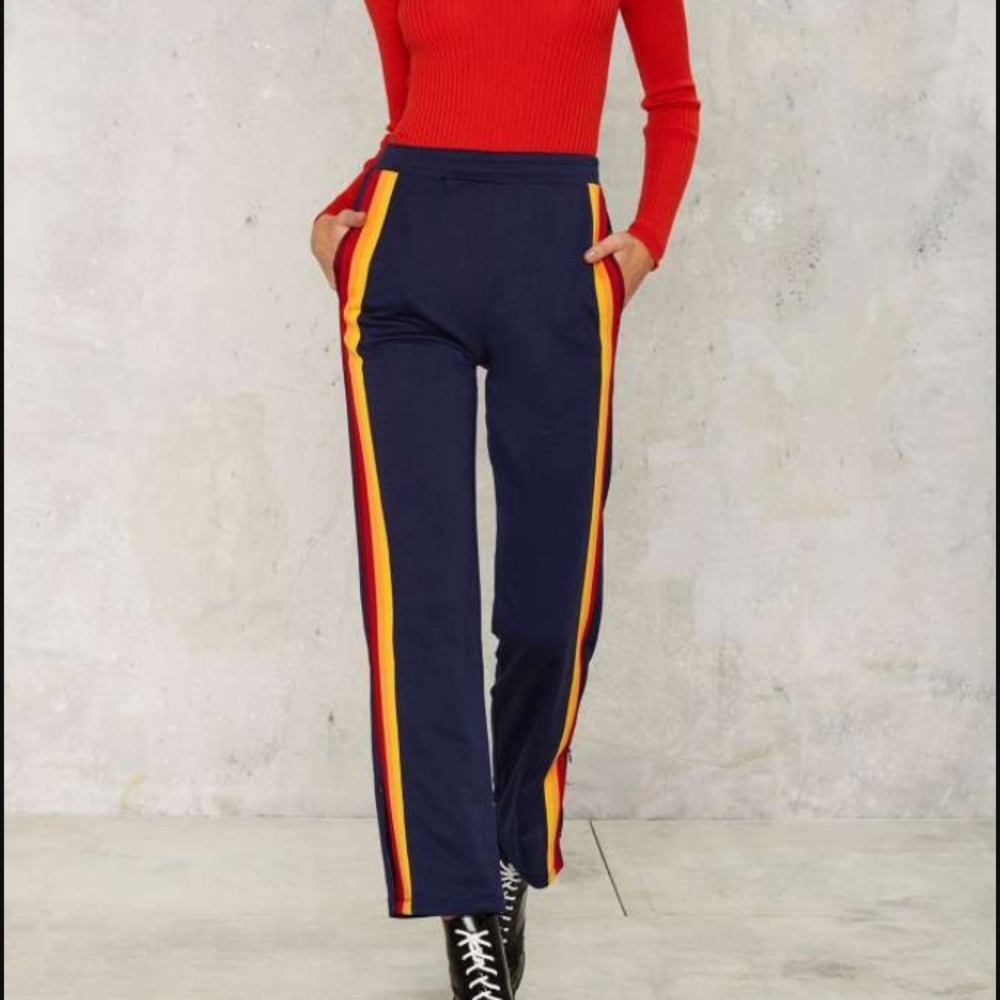 ISO NASTY GAL CAMP COLLECTION TRACK STAR PANTS S