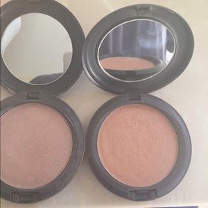 Two mac iridescent pressed powders