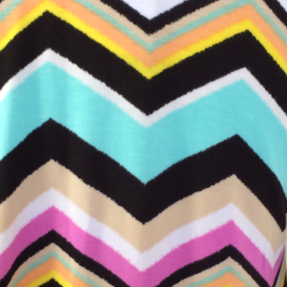 Bright Chevron Drape Cardigan New - Picture 6 of 8