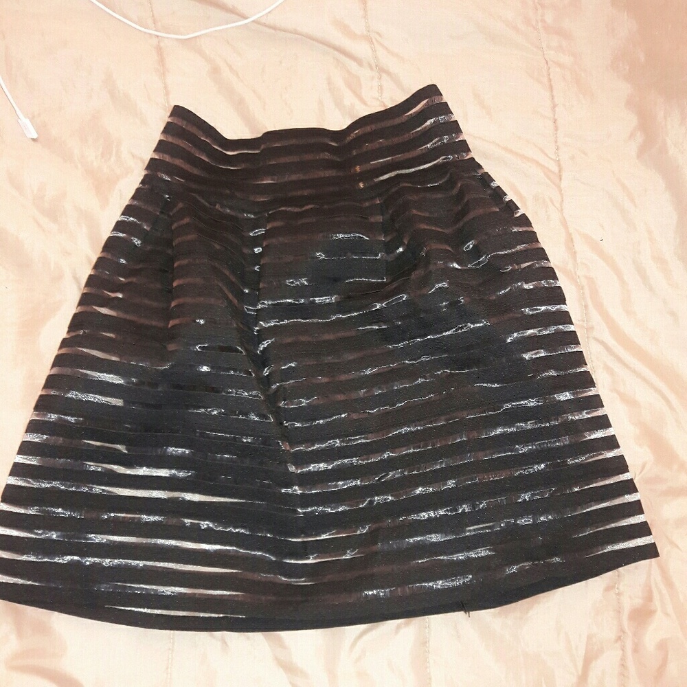Sheer mini skirt