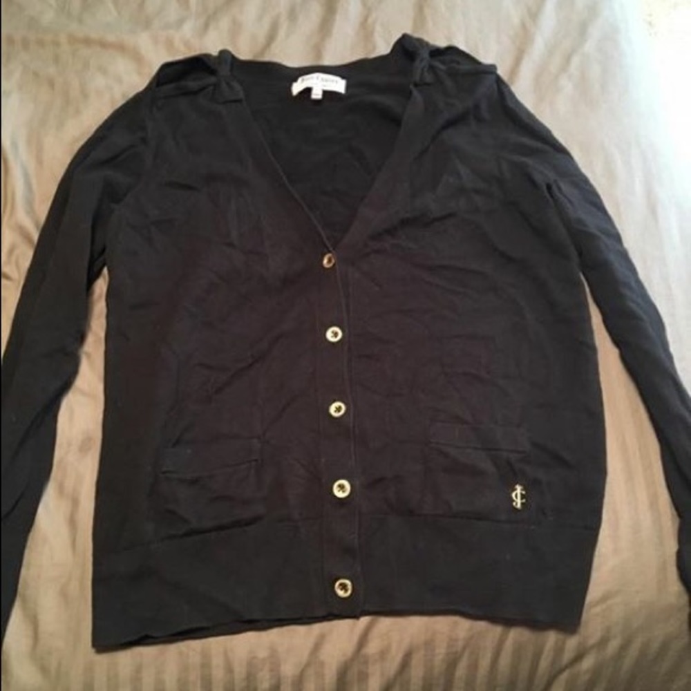 Juicy Couture Black Bow Sweater