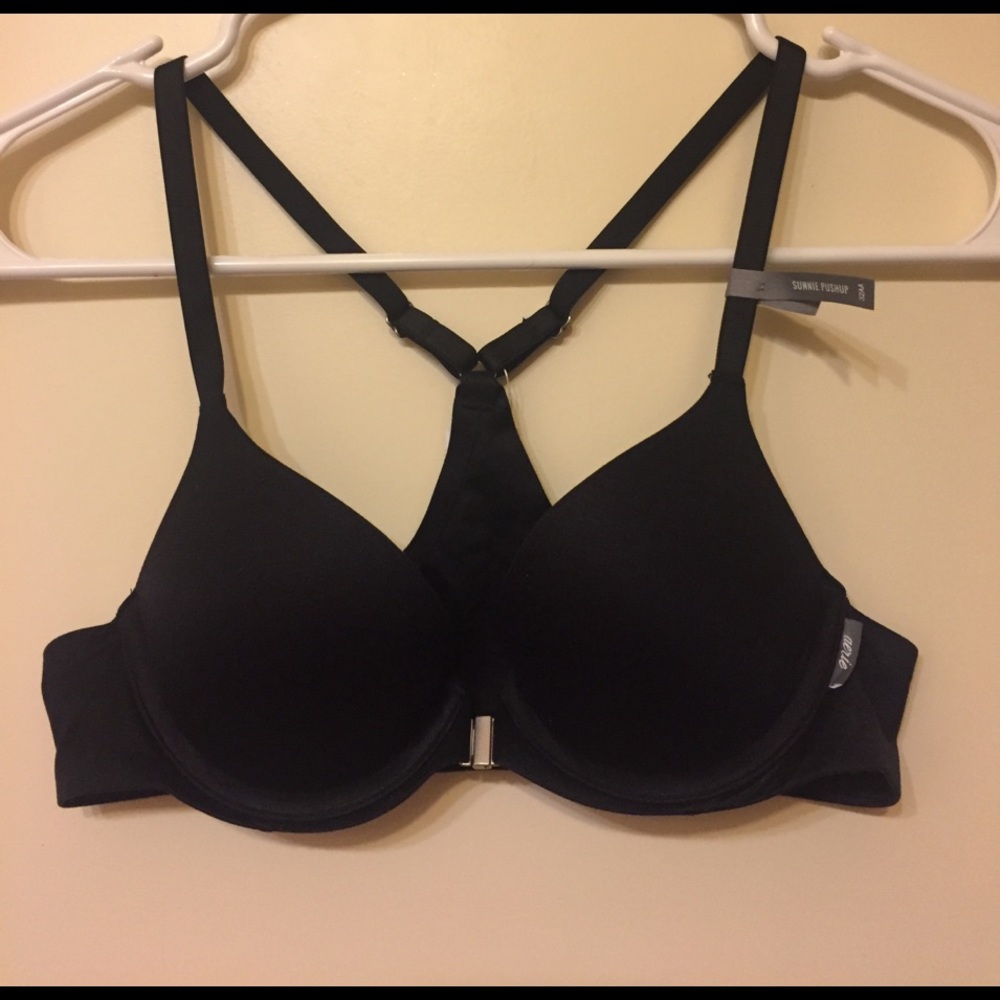 💥🆕 BNWT Black 32AA Aerie Sunnie Push-up Bra