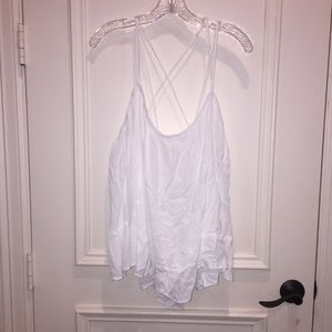 White off the shoulder straps top
