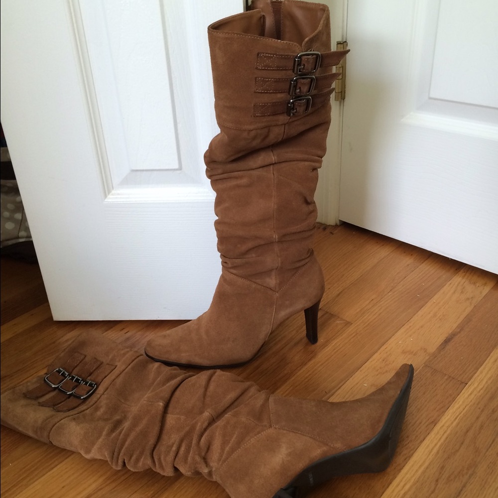 Brown Suede Boots