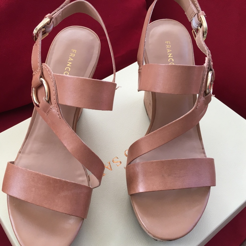 Tan sandals - as close to new as you can get!