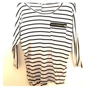 Black and White Striped Shirt