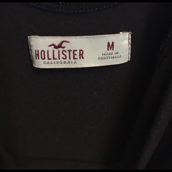 NWOT Hollister Skater Dress with Lace Cutout Black - Picture 2 of 4