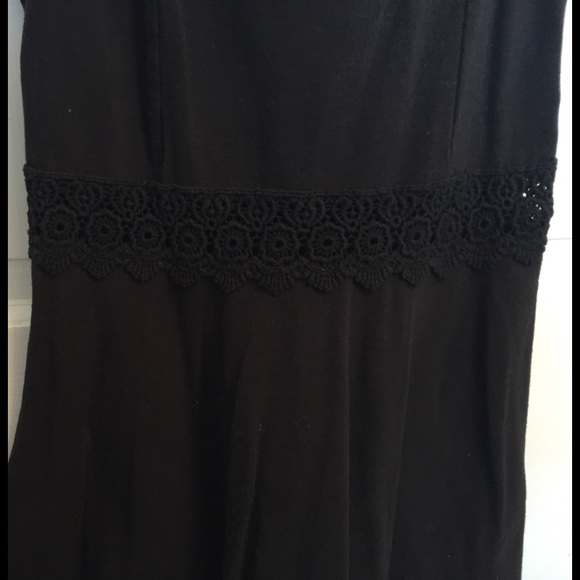 NWOT Hollister Skater Dress with Lace Cutout Black - Picture 3 of 4
