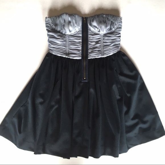 ⚡️SOLD⚡️ LaRok Blue Strapless Bustier Dress - Picture 4 of 6