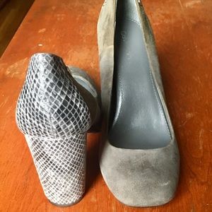 Gray Calvin Klein Heels- Size 8M