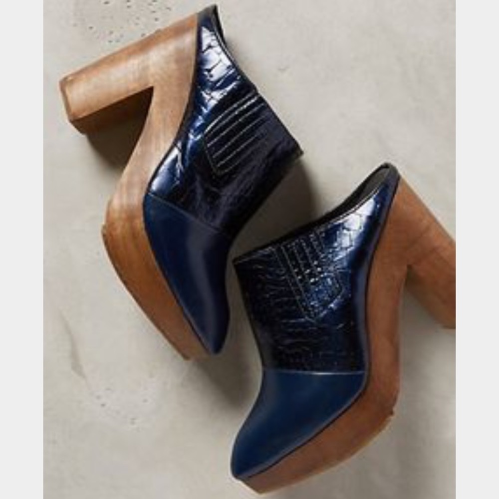 SOLD Rachel Comey Anthropologie Blue Nolan Clogs 8