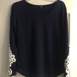 Navy blue Large XL long sleeve