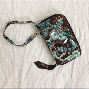 Vera Bradley Wristlet in Java Blue