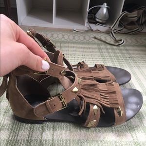 Ash MASCARA Fringe and Studded Sandal