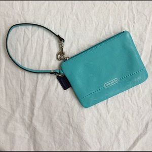NWOT Coach Leather Wristlet