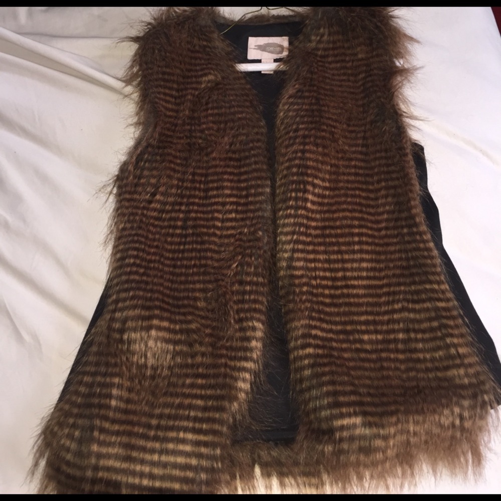 Faux fur vest