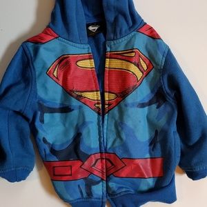 Superman "Man of Steel" hooded sweatshirt toddler