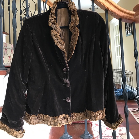 Brown embellished blazer size medium - Picture 1 of 2