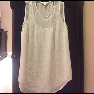 CAbi White Mesh Tank