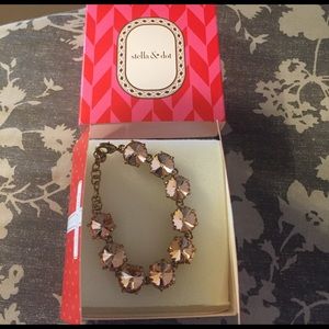 Stella and Dot Amelie Sparkle Bracelet Peach