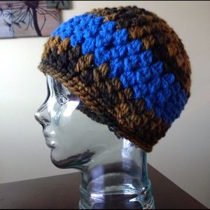 Uni sex Merino wool hat...crocheted by hand
