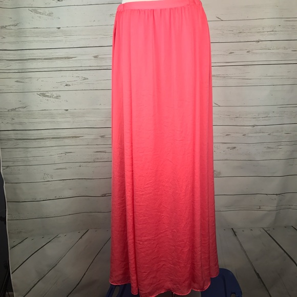 🔴SOLD🔴 Zara coral Maxi skirt festival - Picture 2 of 8