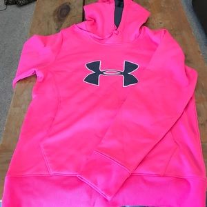 Pink under armor sweatshirt