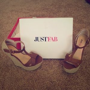 JustFab Size US 6/ UK 4/ EU 36.5 CIANA Wedges