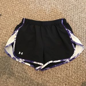 Black Under Armour running shorts