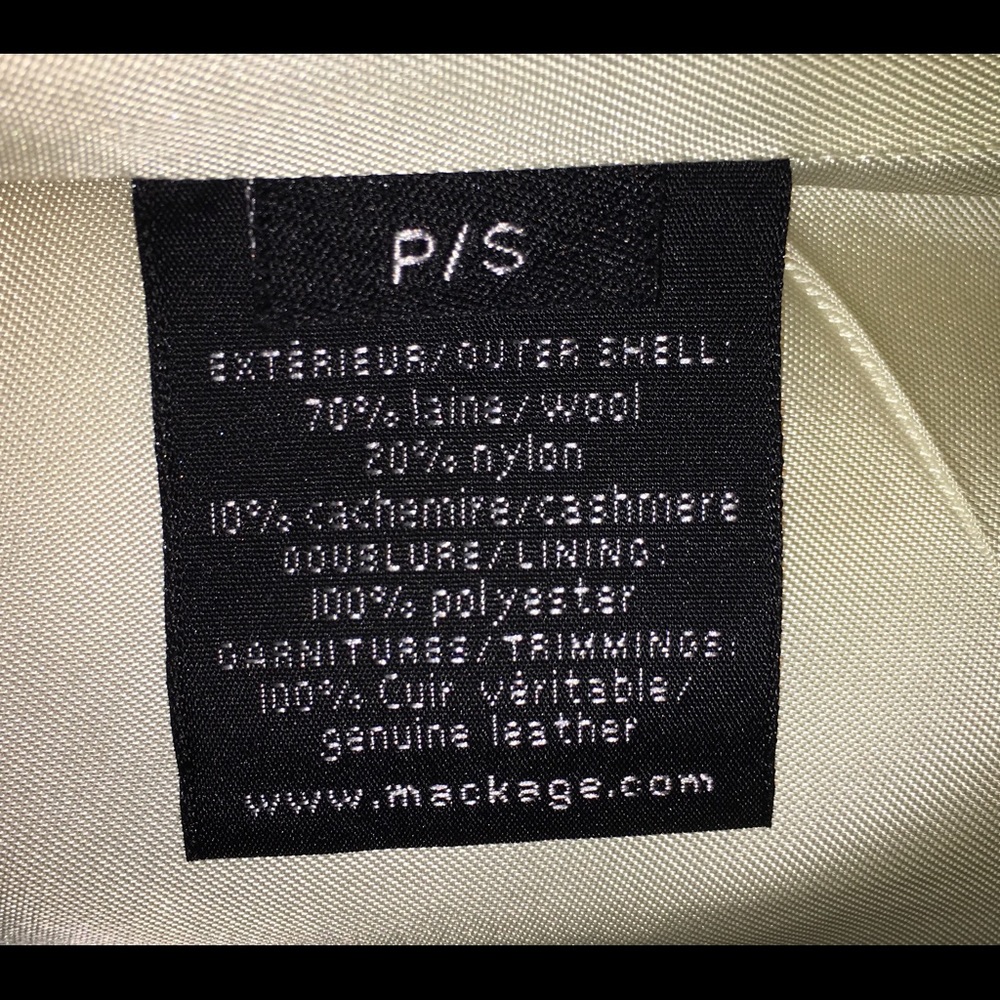 Mackage Wool Coat - Picture 8 of 8