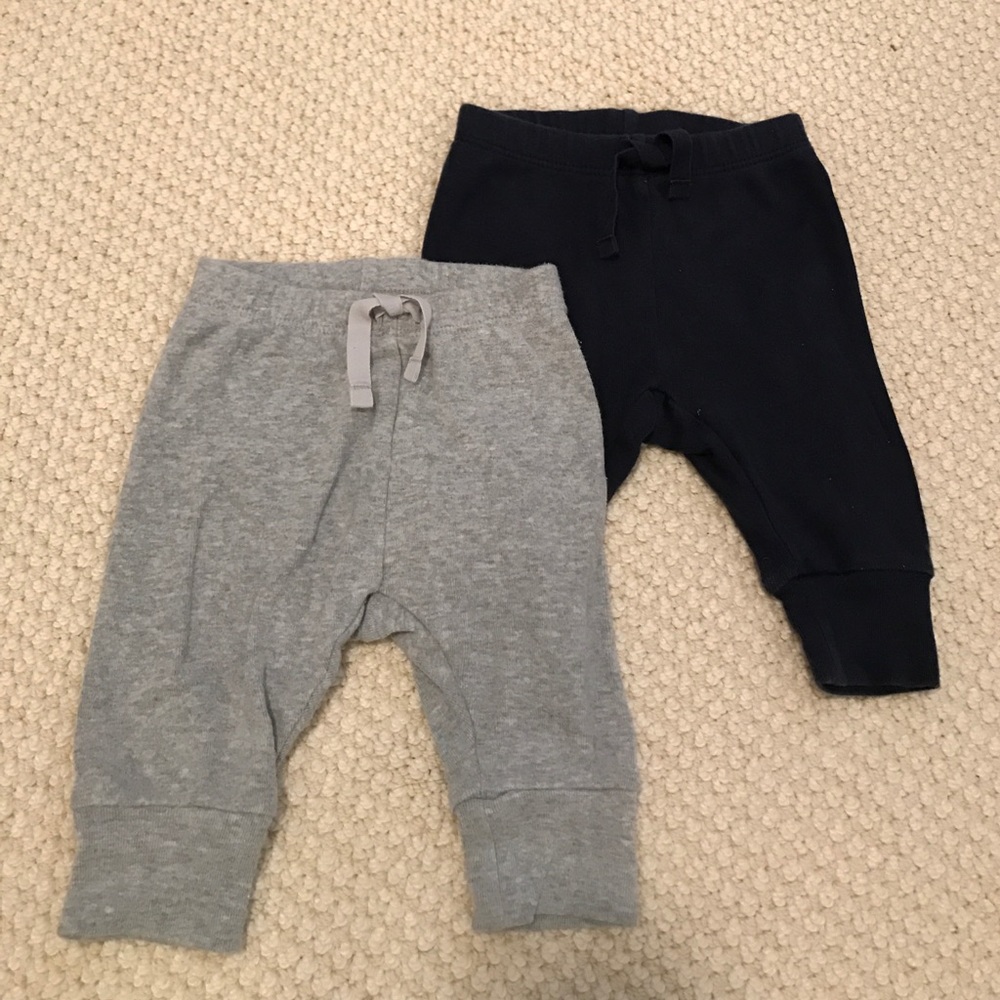 Bundle baby GAP first favorite knit pants (0-3mos)