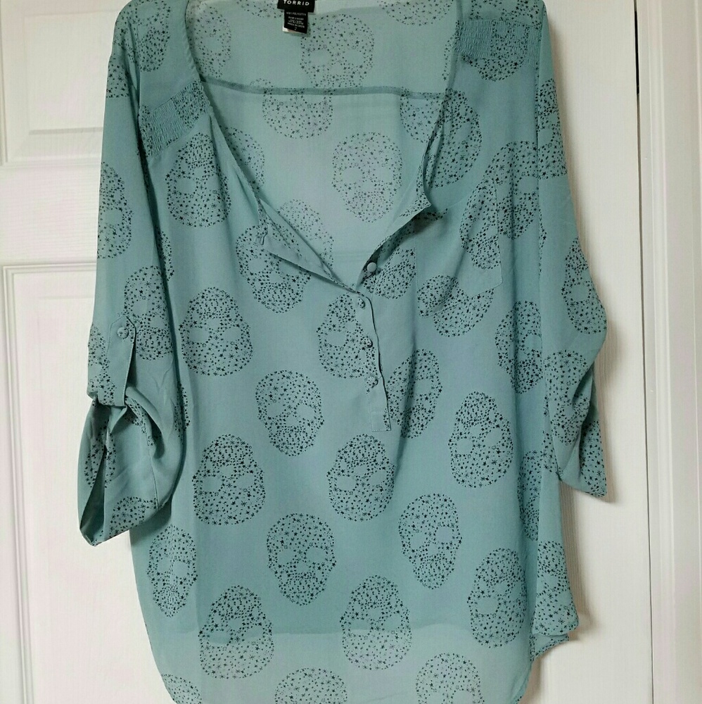 Skull Ciffon Blouse