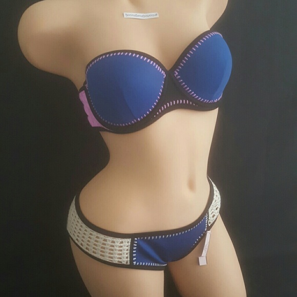 Victoria's Secret 36C CROCHET BIKINI BUNDLE NWT