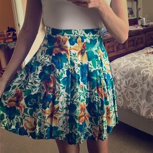 Floral High Waisted Skirt
