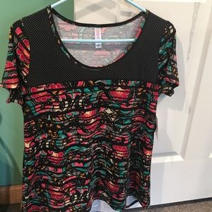NWT Small color blocked Lularoe classic t.