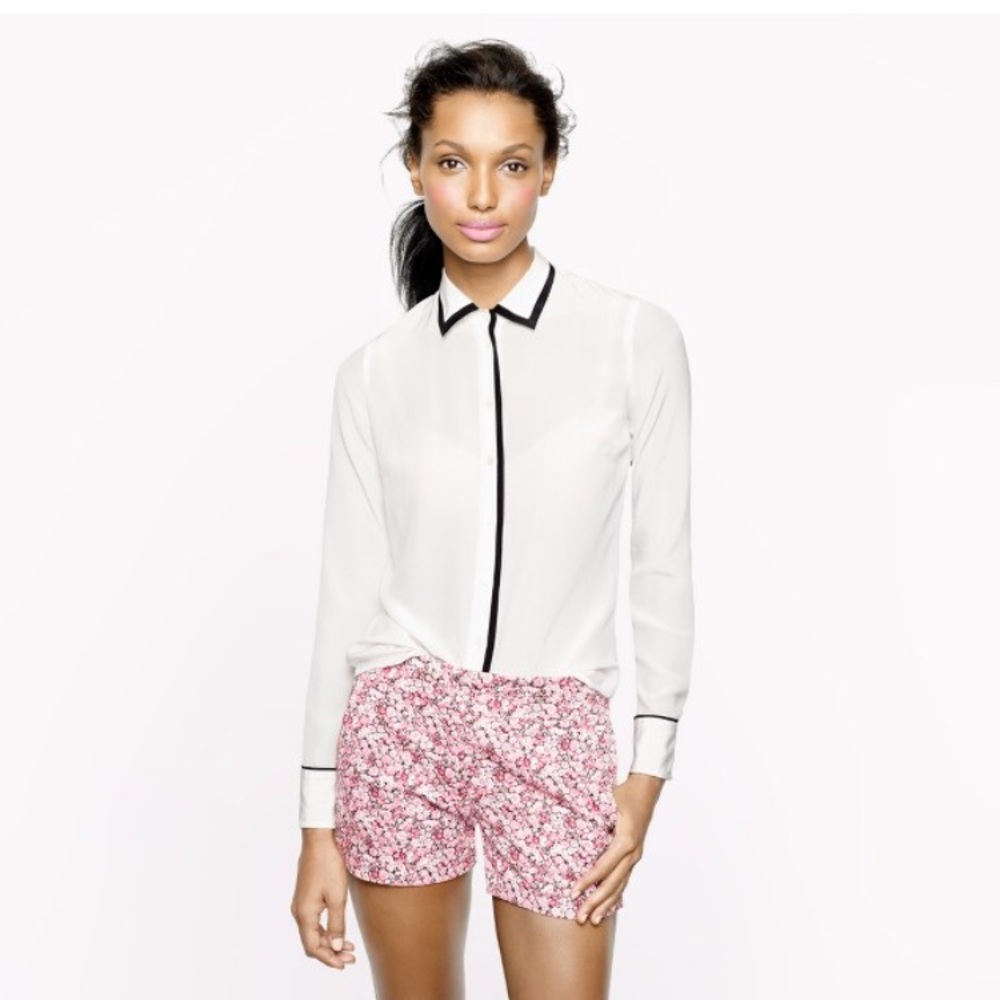 J. Crew Floral 3" Chino Shorts