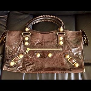 Balenciaga Bags - Balenciaga City Cafe Brown Handbag Chèvre leather Balenciaga Bags - Balenciaga City Cafe Brown Handbag Chèvre leather