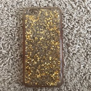 Gold glitter phone case