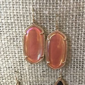 Kendra Scott Tangerine Iridescent Elle earrings