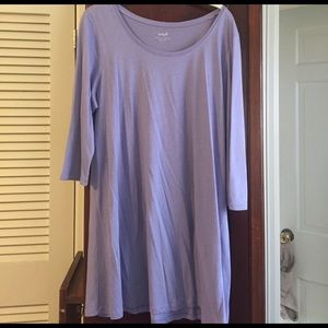 J Jill ballet sleeve tunic dress lavender