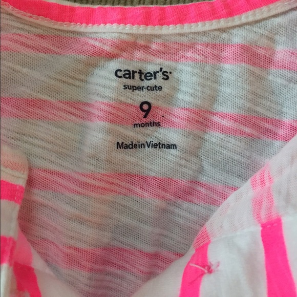 Carter's baby girl shirt - Size 9M - Picture 5 of 5