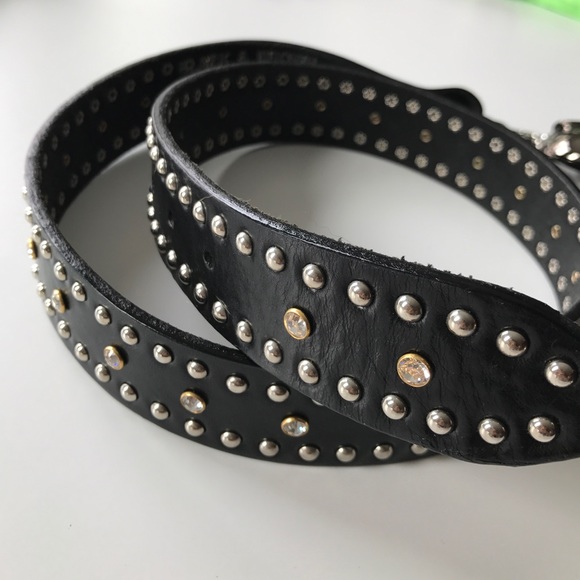 Black & Brown London Skull Belt