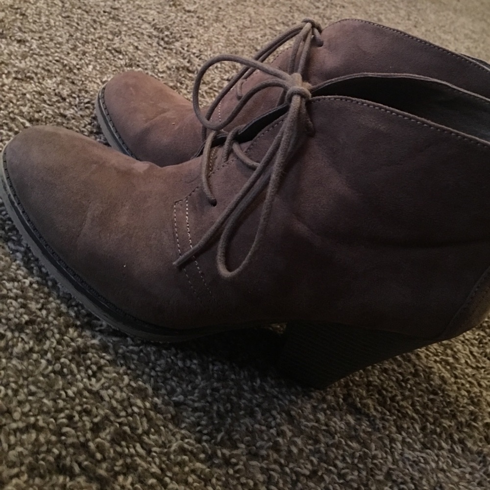 Size 10 Brown boot heels