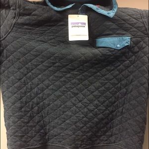 Men's cotton quilt snap-t pullover